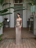 Aveline® Camille Lace-Paneled Maxi Dress